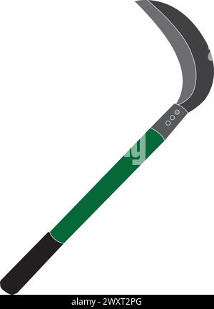 Grass sickle icon vector illustration simple design Stock Vector