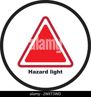 Hazard light icon vector illustration symbol design Stock Vector