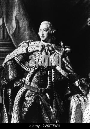 Portrait of King George III of England, painting, 19th century Stock Photo