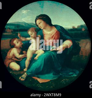 Alba Madonna, painting by Italian artist Raphael, 16th century Stock Photo