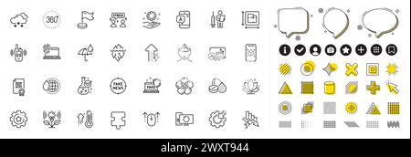 Set of Ab testing, Iceberg and Transmitter line icons for web app. Pictogram icon Vector Stock Vector