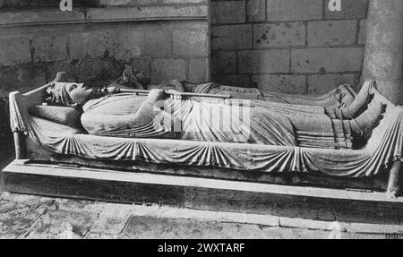 The tomb of Henry II Plantagenet, Fontevrault Abbey, Anjou, France 1980s Stock Photo