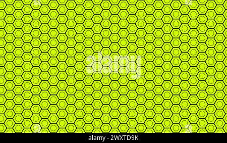 abstract green hexagonal seamless patterned background. Stock Vector