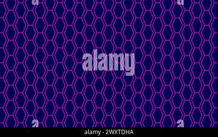 flaming hexagonal mesh seamless patterned background Stock Vector