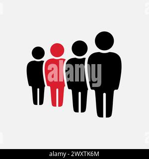 Symbol, people icon. Icon for infographics website design, logo, app, UI. Vector illustration Stock Vector