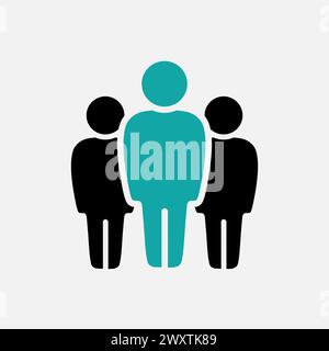 Symbol, people icon. Icon for infographics website design, logo, app, UI. Vector illustration Stock Vector