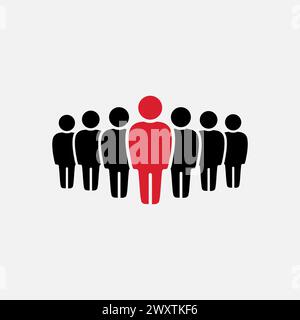 Symbol, people icon. Icon for infographics website design, logo, app, UI. Vector illustration Stock Vector