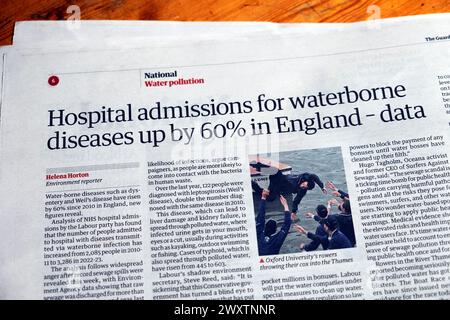 'Hospital admissions for waterborne diseases up by 60% in England ...