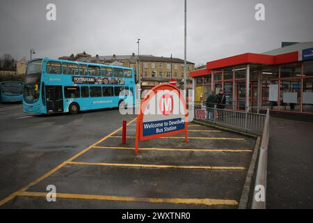 Dewsbury Bus Station in West Yorkshire. Stock Photo