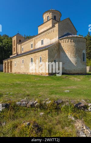 Holy Trinity church, Sopocani monastery, Serbia Stock Photo