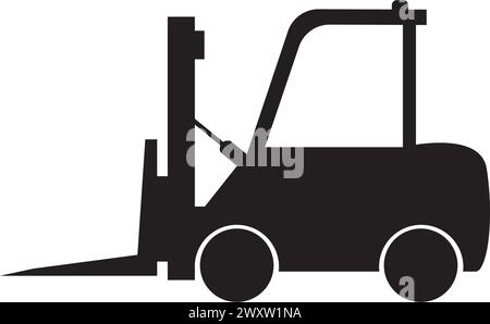Forklift logo template vector icon illustration design Stock Vector