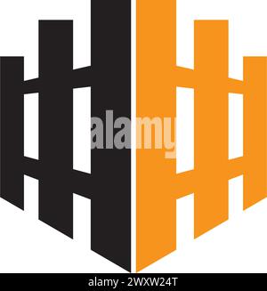 Fence Template vector icon illustration design Stock Vector