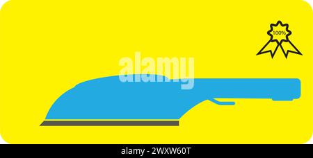 Iron icon logo, vector design illustration Stock Vector