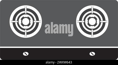 Stove Logo Template vector icon illustration design Stock Vector