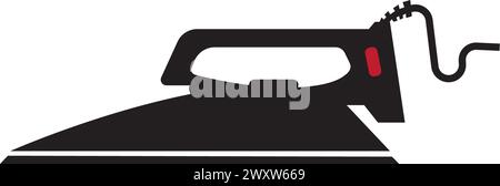 Iron icon logo, vector design illustration Stock Vector