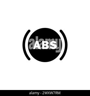ABS flat vector icon. Simple solid symbol isolated on white background Stock Vector