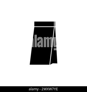 Shopping Bag flat vector icon. Simple solid symbol isolated on white background Stock Vector