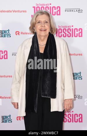 Anne Reid arriving at the London premiere of The Trouble with Jessica, at the Vue West End in Leicester Square, London. Picture date: Tuesday April 2, 2024. Stock Photo