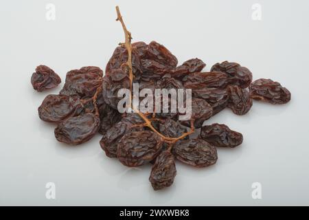 Muscatel raisins. Also known as Moscatel raisins. dried grapes. Sweet ...