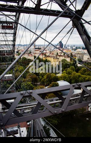 The Wiener Riesenrad from inside Stock Photo
