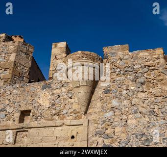 Part of the Medieval Walls - Monemvasia Greece Stock Photo