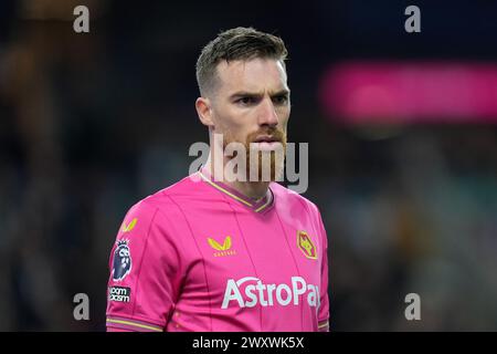 Turf Moor, Burnley, Lancashire, UK. 2nd Apr, 2024. Premier League Football, Burnley versus Wolverhampton Wanderers; Goalkeeper José Sá of Wolverhampton Wanderers Credit: Action Plus Sports/Alamy Live News Stock Photo