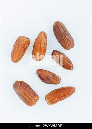 Several dates on white background Stock Photo