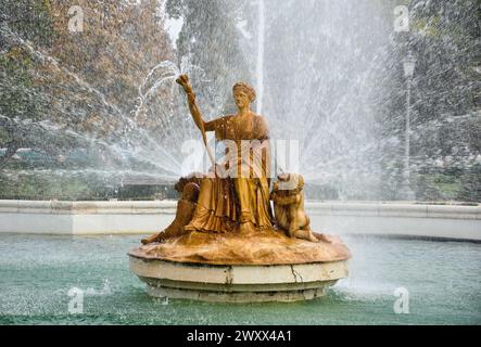 Fountain of Ceres in the Parterre Garden, Royal Palace of Aranjuez Stock Photo