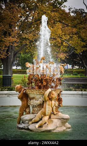 Fountain of Ceres in the Parterre Garden, Royal Palace of Aranjuez Stock Photo