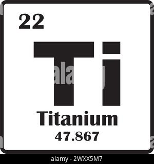 Titanium Element icon vector illustration symbol design Stock Vector