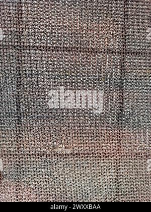 Polystyrene fabric texture for road works, fabric close up, netting Stock Photo