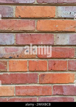 Old Brick Wall texture Background orange, yellow and grey Stock Photo