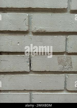 Old Brick Wall texture Background grey painted detail Stock Photo