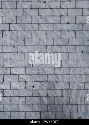 Old Brick Wall texture Background worn and stained Stock Photo