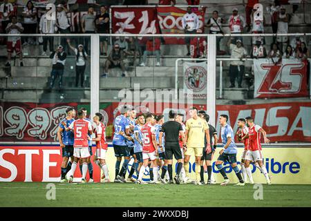 Cordova, Argentina, USA. 2nd Apr, 2024. CORDOBA (AR) 02/04/2024-FOOTBALL/MATCH/INTERNATIONAL-Match between Belgrano (ARG) and Internacional (BRA), valid for the first round of the group stage of the Copa Sulamericana 2024, held at the Mario Alberto Kempes Stadium, in Cordoba, in Argentina, this Tuesday night, April 2, 2024. (Credit Image: © Richard Ferrari/TheNEWS2 via ZUMA Press Wire) EDITORIAL USAGE ONLY! Not for Commercial USAGE! Stock Photo