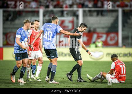 Cordova, Argentina, USA. 2nd Apr, 2024. CORDOBA (AR) 02/04/2024-FOOTBALL/MATCH/INTERNATIONAL-Match between Belgrano (ARG) and Internacional (BRA), valid for the first round of the group stage of the Copa Sulamericana 2024, held at the Mario Alberto Kempes Stadium, in Cordoba, in Argentina, this Tuesday night, April 2, 2024. (Credit Image: © Richard Ferrari/TheNEWS2 via ZUMA Press Wire) EDITORIAL USAGE ONLY! Not for Commercial USAGE! Stock Photo