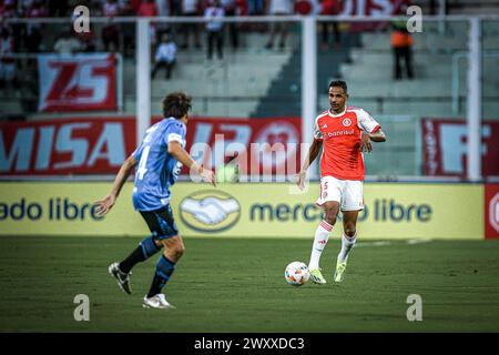 Cordova, Argentina, USA. 2nd Apr, 2024. CORDOBA (AR) 02/04/2024-FOOTBALL/MATCH/INTERNATIONAL-Match between Belgrano (ARG) and Internacional (BRA), valid for the first round of the group stage of the Copa Sulamericana 2024, held at the Mario Alberto Kempes Stadium, in Cordoba, in Argentina, this Tuesday night, April 2, 2024. (Credit Image: © Richard Ferrari/TheNEWS2 via ZUMA Press Wire) EDITORIAL USAGE ONLY! Not for Commercial USAGE! Stock Photo