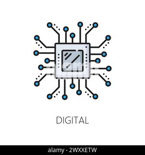 learning algorithm color icon vector illustration Stock Vector Image ...