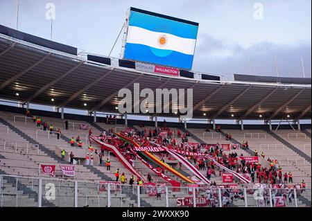 2nd April 2024: Estádio Mario Alberto Kempes, Córdoba, Argentina: Torcedores of Internacional, during Belgrano and Internacional, 1st round of group c of Copa Sul-America 2024, Stock Photo