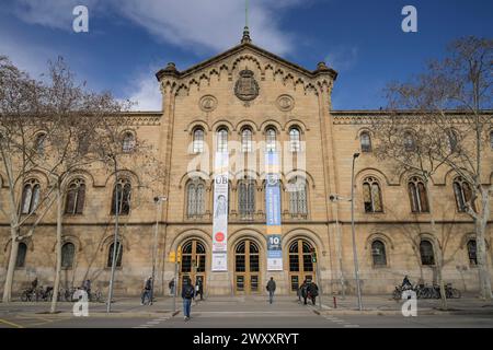 Universitat de Barcelona, Gran Via de les Corts Catalanes, Barcelona, Catalonia, Spain Stock Photo