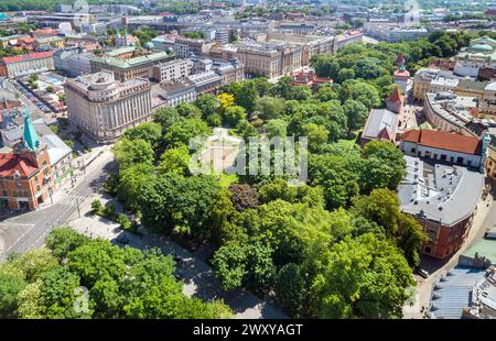 Planty, Basztowa Street, Krakow, Poland Stock Photo