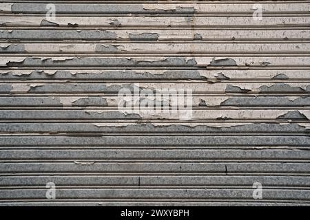 Old folding shutter gate texture background Stock Photo