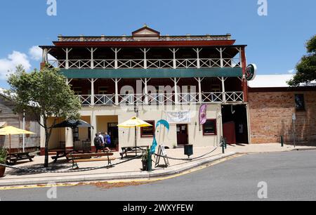 Historic building of the Criterion Hotel in Maryborough, Queensland, QLD, Australia Stock Photo