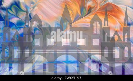 Building Art Stock Vector