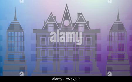 Art Building Stock Vector