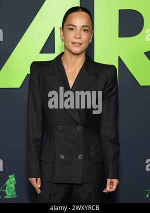 Los Angeles, Ca. 2nd Apr, 2024. Alice Braga at the LA Special Screening of Civil War on April 2, 2024 at the Tedd Mann Theater at the Academy Museum of Motion Pictures in Los Angeles, California. Credit: Faye Sadou/Media Punch/Alamy Live News Stock Photo