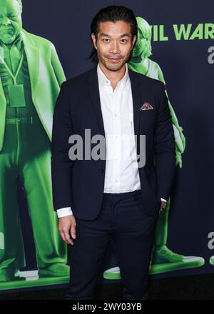 Los Angeles, United States. 02nd Apr, 2024. LOS ANGELES, CALIFORNIA, USA - APRIL 02: Nelson Lee arrives at the Los Angeles Special Screening Of A24's 'Civil War' held at the Academy Museum of Motion Pictures on April 2, 2024 in Los Angeles, California, United States. (Photo by Xavier Collin/Image Press Agency) Credit: Image Press Agency/Alamy Live News Stock Photo