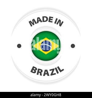 Made in Brazil graphic and label. Element of impact for the use you want to make of it. Stock Vector