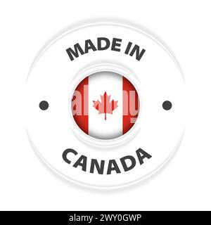 Made in Canada graphic and label. Element of impact for the use you want to make of it. Stock Vector