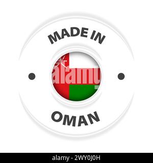 Made in Oman graphic and label. Element of impact for the use you want to make of it. Stock Vector